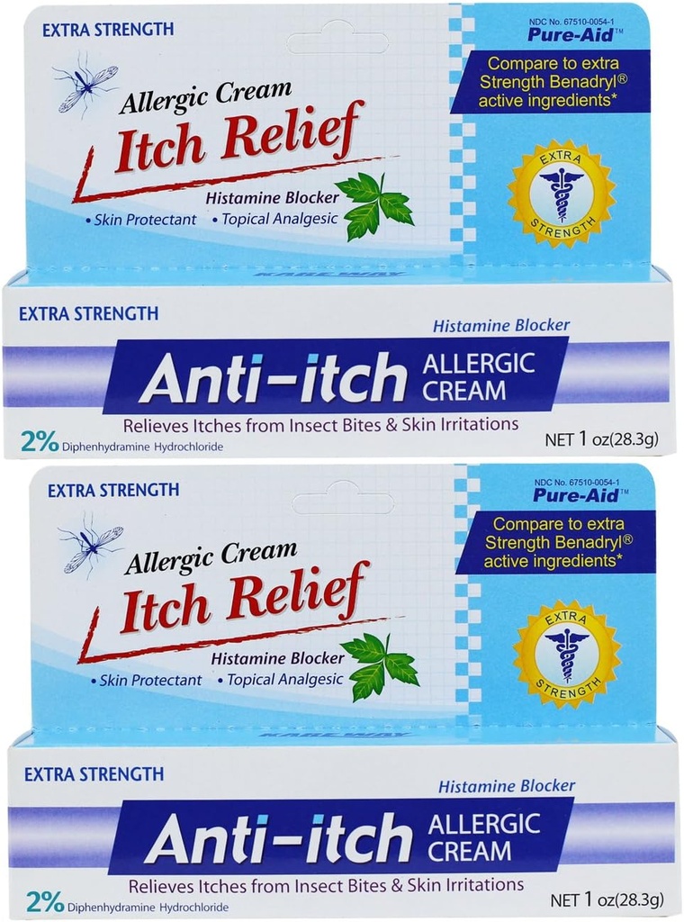 Anti - svrbenie Alergický krém - 1oz (2 balenia)