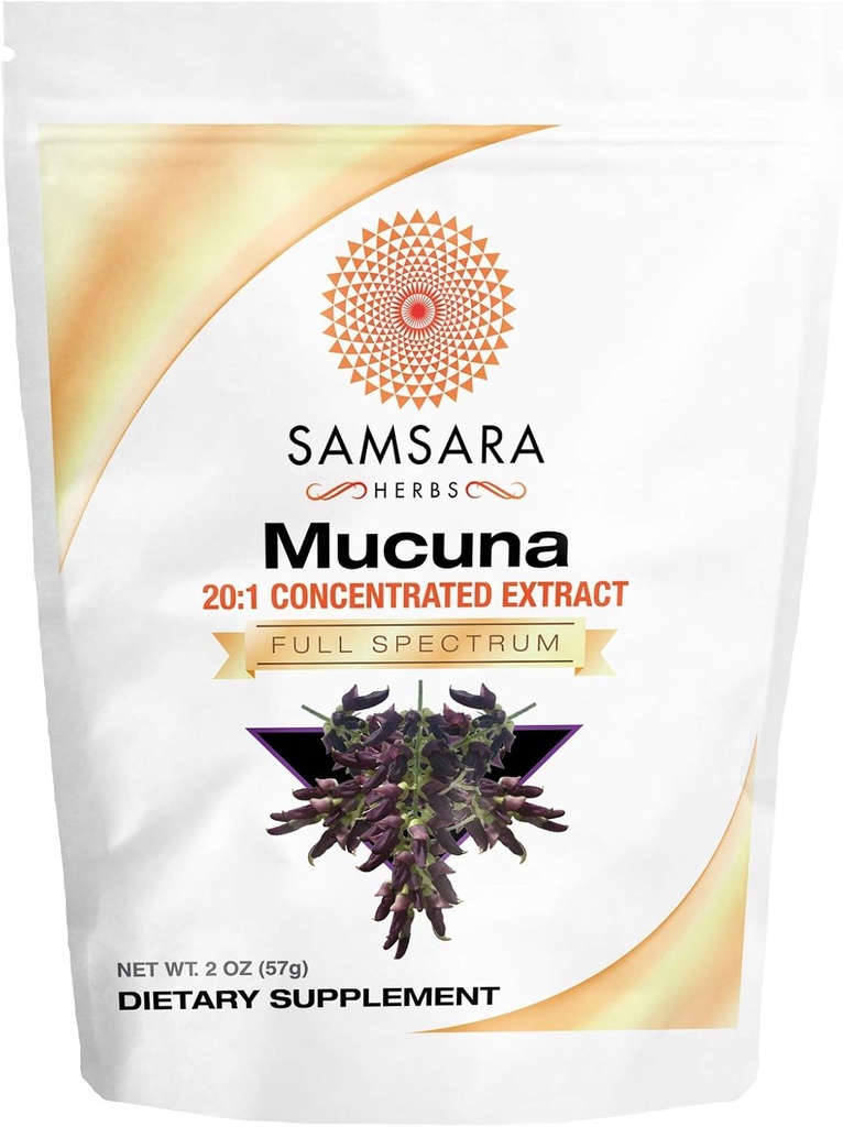 Samsara byliny Mucuna Pruriens (2oz/57g) - prášok extrakt z zamatovej fazule