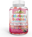Black Sambucus Staršie Gummy s Propolis & Echinacea + Vitamín C Antioxidant Flavonoidy Imunitný systém Booster pre deti a dospelých Vegan Priateľsky  100 Počet