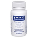 Čistá Enkapsulácia Chróm (Pikolinát) 500 mcg - pre Metabolizmus lipidov a karbohydrátov* - Minerálne doplnky - Superior Absorpcia Chróm Supplement - Vegan & Gluten Free - 60 Kapsule