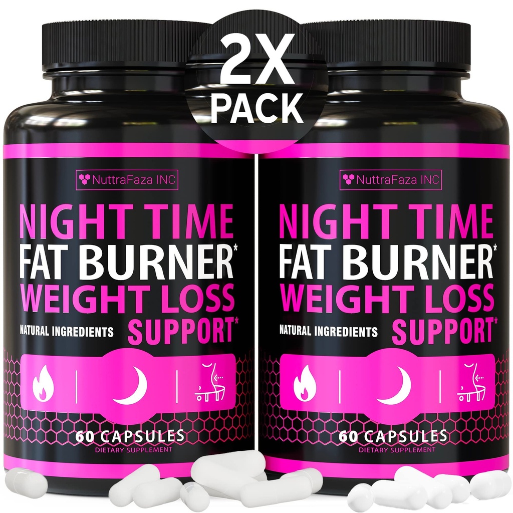 (2 balenie) Nočný čas Chudnutie pilulky pre ženy - Pokročilé Chudnutie doplnok - spaľovače tukov pre ženy - Diet pilulky, ktoré pracujú rýchlo - Belly Fat Burner - chuť k jedlu potláča - Made in USA