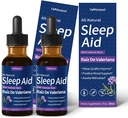 Valerián Root Sleep Support Drops, Gotas de Manzanilla y Flor de Jamajka y Valeriana para Dormir, Nature Herbal Extract Liquid for Deep Sleep. 4oz