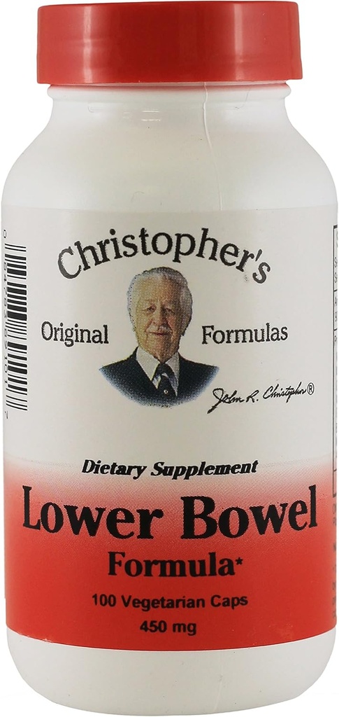 Dr Christopher's Lower Bowel Formula Vegetarian 100 Kapsule 450 mg (Pack of 2)