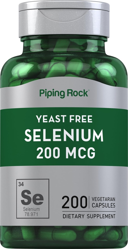 Piping Rock kvasinka zadarmo selénium 200mcg 