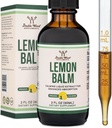 Double Wood Supplements Organic Lemon Balm Tincture - pre Trávenie a relaxáciu 590mg - 2FL OZ, 120 Servírovanie (Lepšie Absorbované ako kapsule, Skvelé pre Lemon Balm čaj)