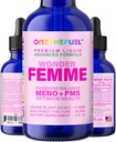 Zaujímavé Femme Plant-Based Hormon Balance Menopauza Hot Flash Relief Podpora 100% Natural 17 Bylinné ženy Estrogen Zdravie Dodatok Dong Quai Vitex + Rýchly Absorb Tincture 2 oz. Tekuté