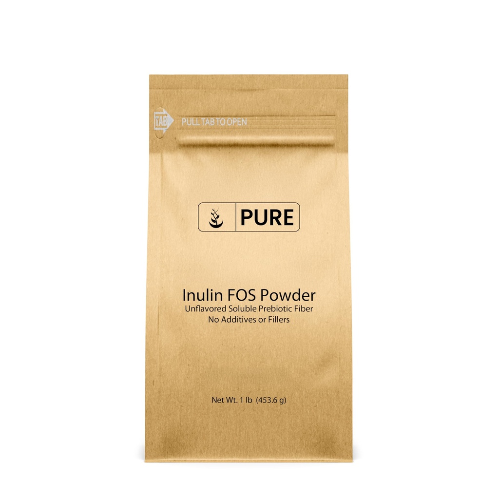 Pure Original Ingredients Inulin FOS Powder (1 lb) Always Pure, No Fillers Or Additives, Lab Overené
