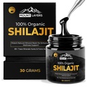 Pure Shilajit Resin s kyselinou fulvovou - Himalayan Shilajit pre mužov a ženy s 85+ Stopové minerály - podporuje metabolizmus - kostné zdravie a imunitný systém - 500mg - 60servings - 30g Jar