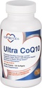 Ultra CoQ10 Coenzyme Supplement for Cardio Health, 150 mg of CoQ10 - Ubiquinone - Per 2 Softgels w/Safflower Oil & Tocopherols, 6X Better Absorption for Brain & Muscle Health, 120 Softgels