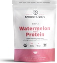 Klíčenie Jednoduché Watermelon Seed Protein Powder, 12 Grams Organic Plant Based Protein Powder Bez umelých sladidiel, Non Dairy, Non-GMO, Vegan, Gluten Free, Keto Drink Mix (10 oz)