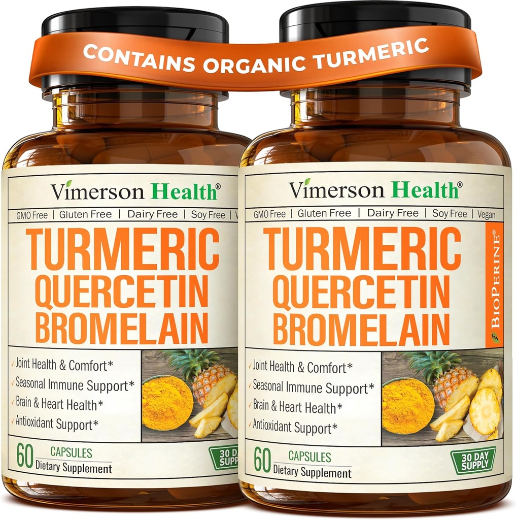 Quercetin s hypromelínom Turmeric Curcumin Supplement 