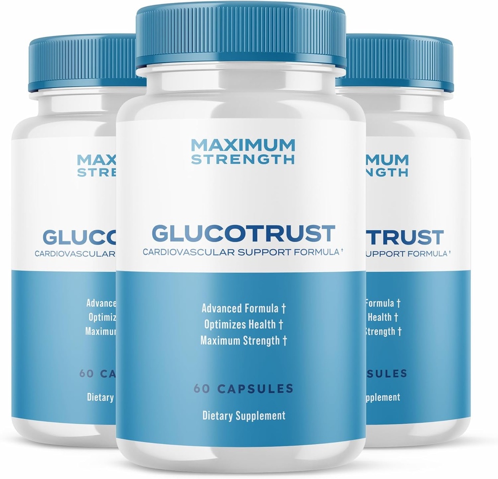 Ark Labs (3 balenia) Glucotrust Advanced Formula Supplement Kapsule - Gluco Trust Max Kapsule Maximálna sila Podpora Supplement pilulky (180 kapsúl)
