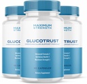 Ark Labs (3 balenia) Glucotrust Advanced Formula Supplement Kapsule - Gluco Trust Max Kapsule Maximálna sila Podpora Supplement pilulky (180 kapsúl)