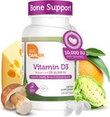 Zahler - Advanced Vitamin D3 10 000 IU Softgels (120 gróf) Košer Vegetarián Priateľsky Vitamín D pre imunitnú podporu, kosti, zuby a svalové zdravie - Denné D3 Vitamínové doplnky pre dospelých - Ľahké prehltnutie