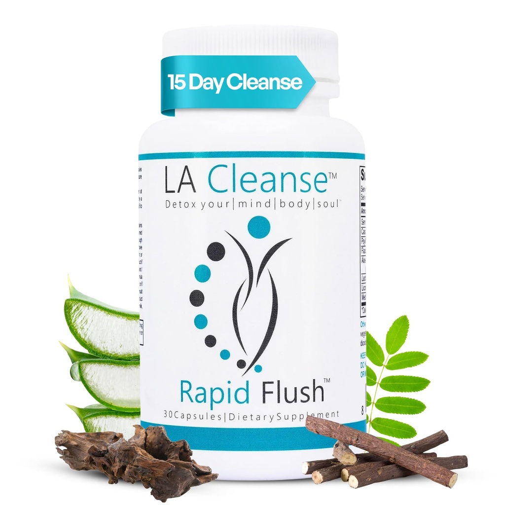 15 dní Čistenie a detox - Rýchle Flush 15 deň Gut Čistenie pre Detox, Colon Čistenie, Colon Broom Gut Podpora - Zvýšiť trávenie s Cascara Sagrada, Senna Leaf, Psyllium Husk - Kapsule 30 Počet