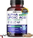 VITAL HERBAL Lipozomal Alpha Lipoic Acid with Biotin, Vitamín C - Maximálna potencie - podporuje odolnosť, Energetické hladiny- vyrobené v USA