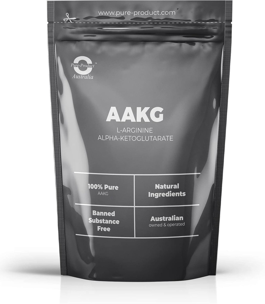 Čistý produkt Austrália- L-arginín Alpha-ketoglutarát (AAKG) 2:1 prášok - 1,1 lb - Vegetarián priateľsky
