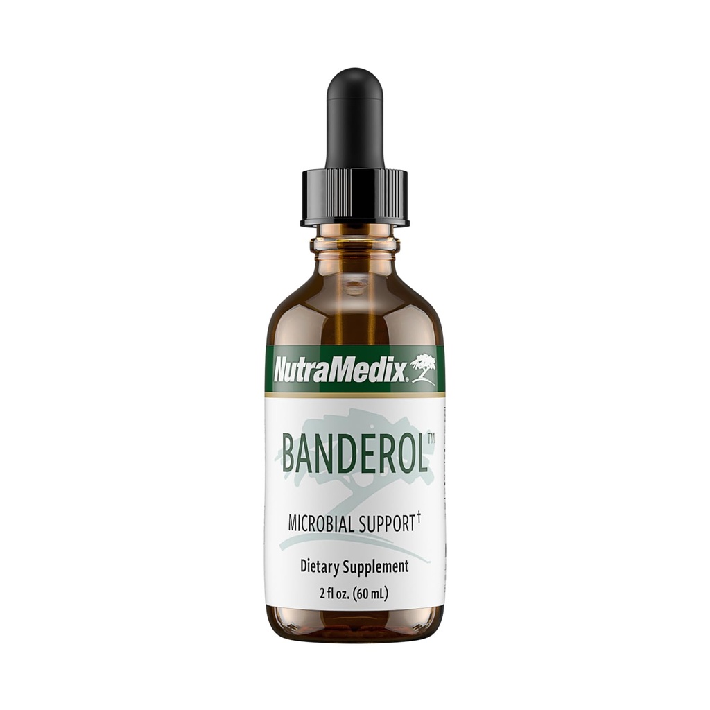 NutraMedix Daily Immune Suplement - Banderol Bylinné doplnky pre Immune System Support - Vegan Tinture - Biodostupný extrakt z otoby Bark Liquid Drops (2 oz/60 ml)
