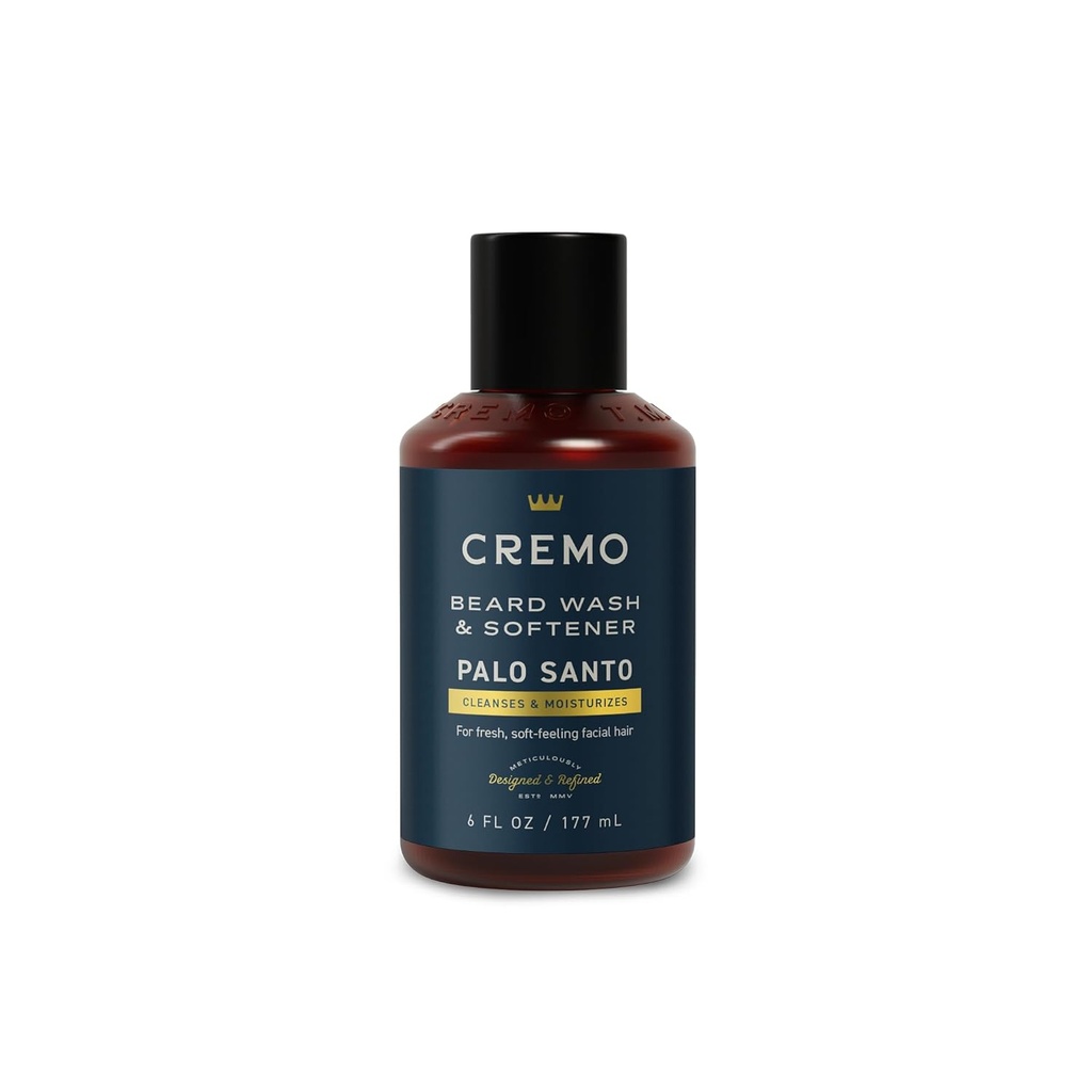 Cremo Palo Santo (Reserve Collection) Bradáň umývanie a zmäkčovanie, hydratuje, štýly a znižuje Brada svrbenie pre všetky dĺžky tváre vlasy, 6 Fluid Oz