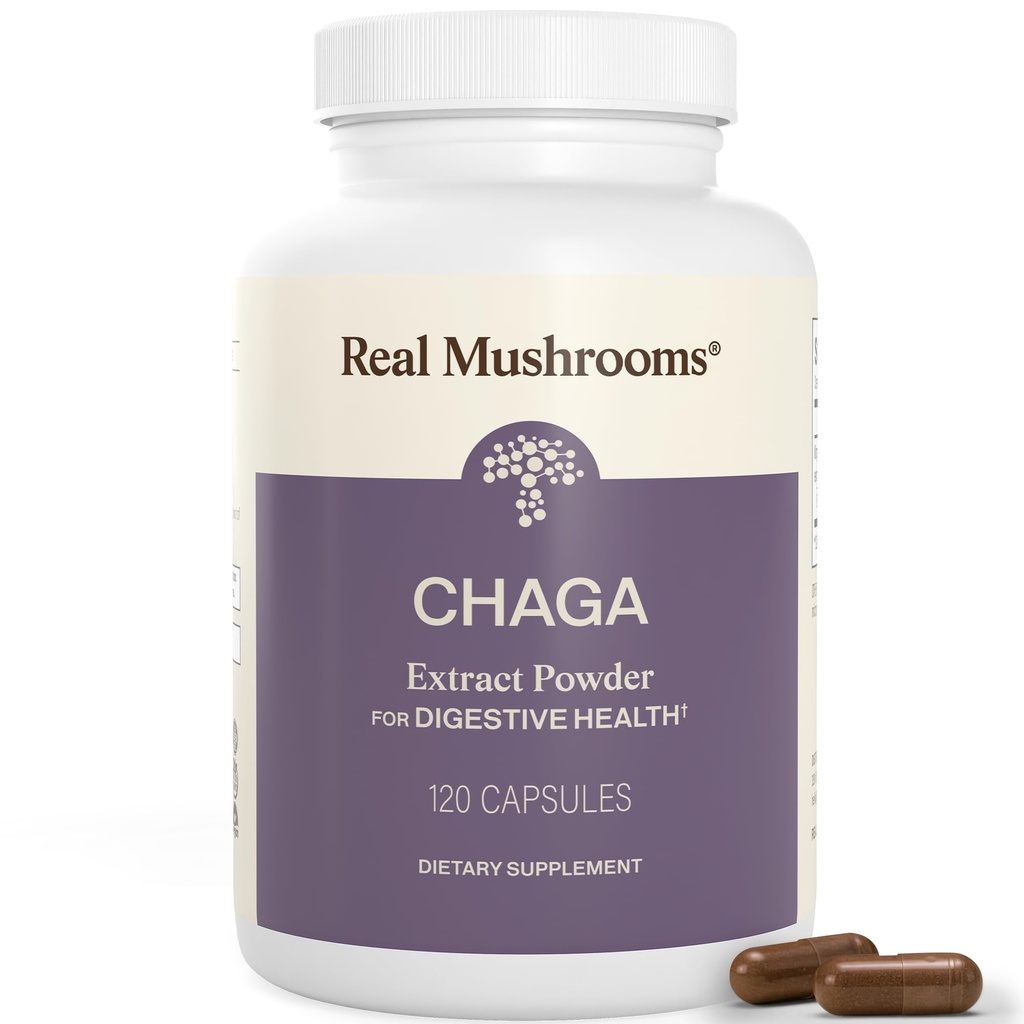 Real Huby Chaga Mushrom Capsules 