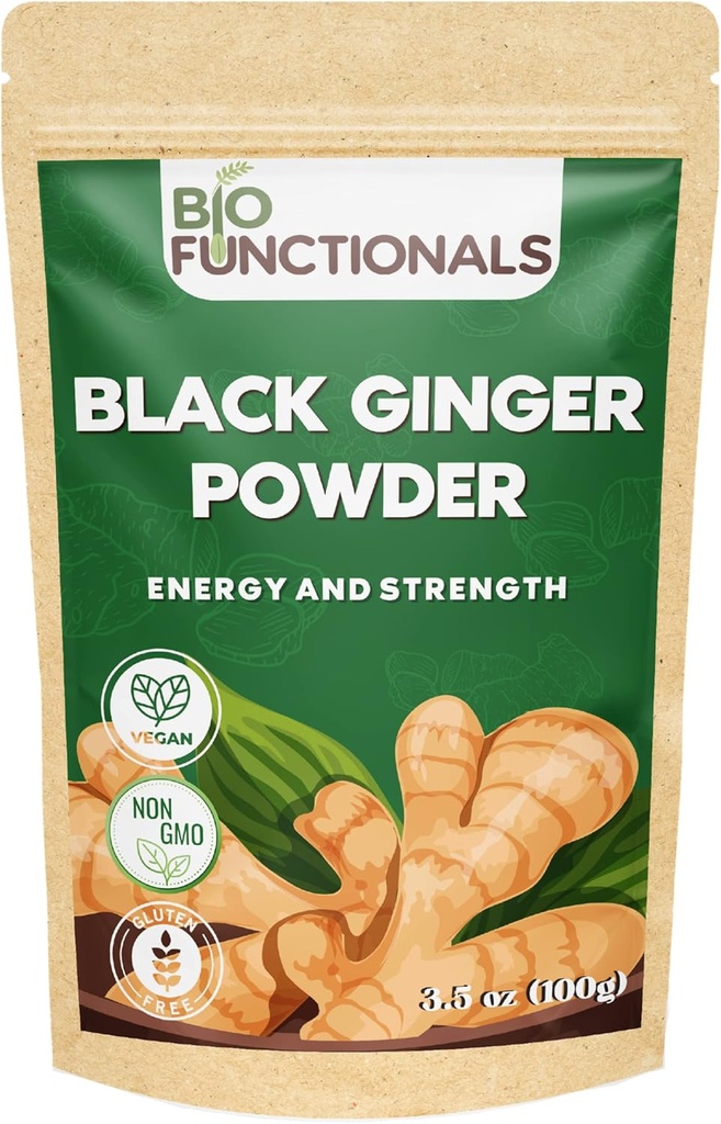Black Ginger Powder (3, 5 Oz) Thai Black Ginger Powder Kaempferia Parvifora. Podporuje energiu a vytrvalosť