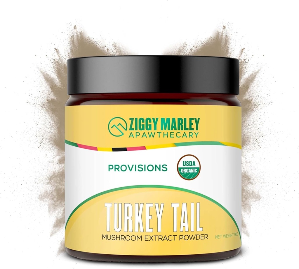 Ziggy Marley's USDA Organic Turkey Tail Mushrom Powder for Dogs & Cats 
