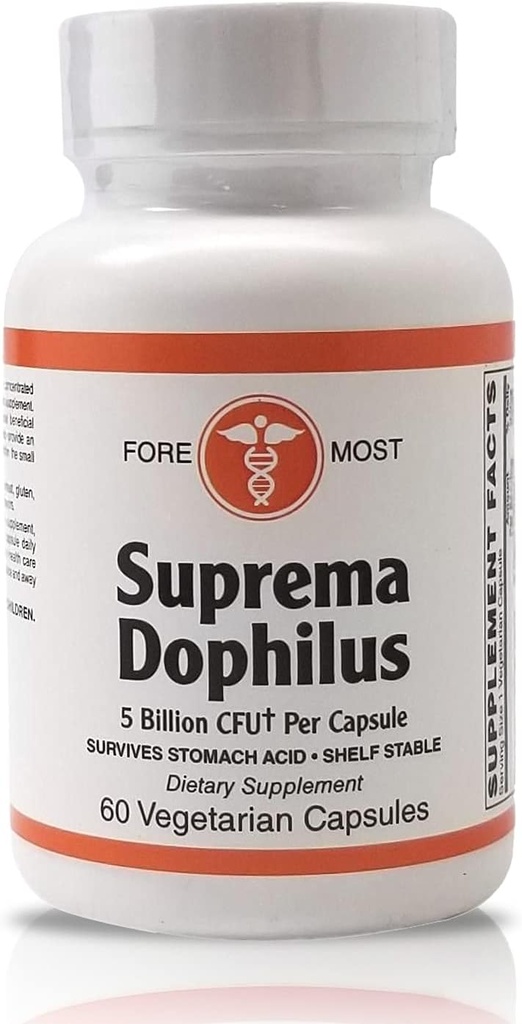 Holistické zdravotné Suprema Dophilus 60 Vegetariánske kapsuly