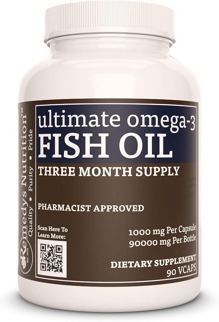 Remedy's nutrition Ultimate Omega-3 Fish Oil 