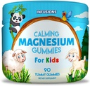 Infúzie Pokojné horčík Gumies pre deti 90 Počet - Zdravé svalové kosti Energia Podpora Mäkké a lahodné Vegan Priateľsky & Non-GMO