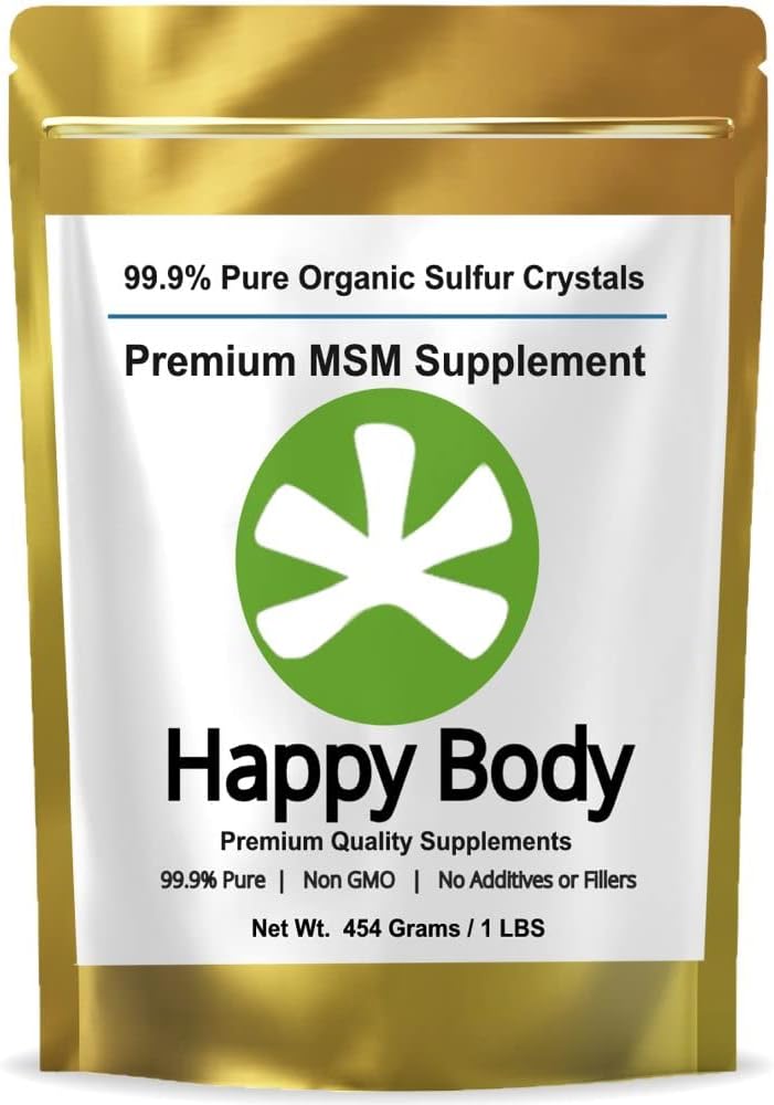 Organické sírové kryštály - 99% Pure MSM Crystals, Premium MSM Supplement - Výborná kvalita a absorpcia. 1 LB balenie.