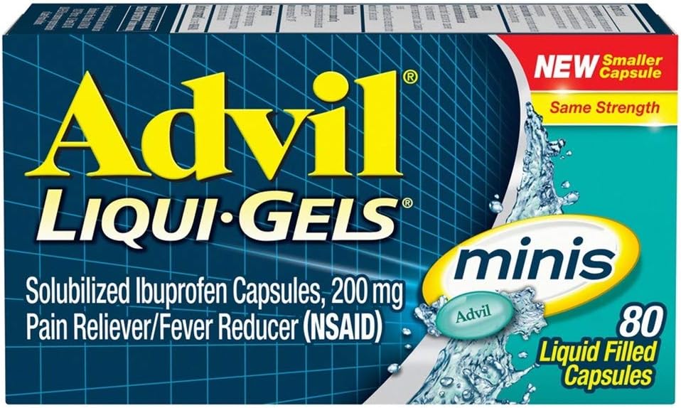 Advil Liqui- Gels Minis, 80 kapsúl v jednej fľaši (5 fliaš)