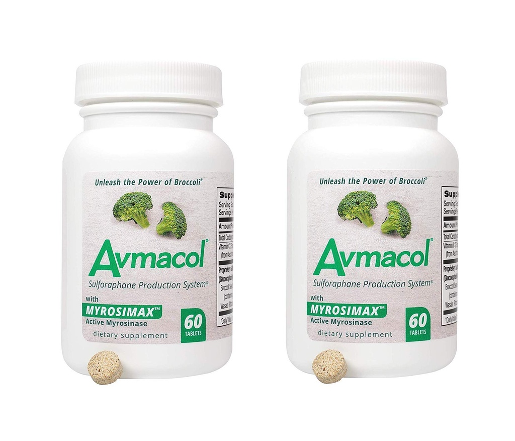AVMACOL® (120) 2 Hodnota fľaše Sulforaphane Supplement with Myrosinase