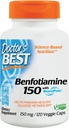 Najlepšie benzotiamínové rastlinné kapsule, 150 mg, 120