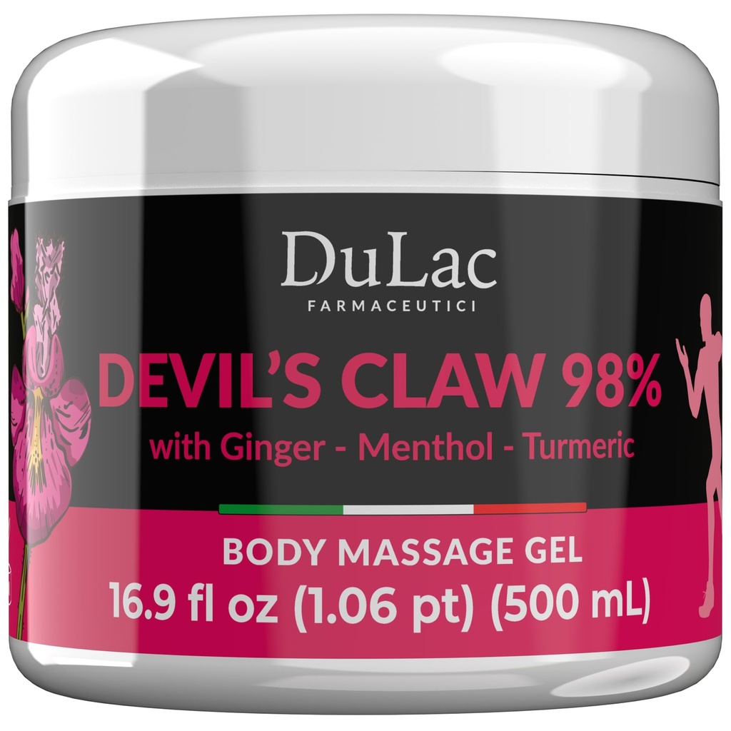 Dulàc - Diablova klaw 98% krém Maximálna sila 16,9 Fl Oz, prírodný kĺb a svalový relaxačný krém pre opakované svalovej a kĺbovej bolesti, obohatený mentol pre Cool Effect
