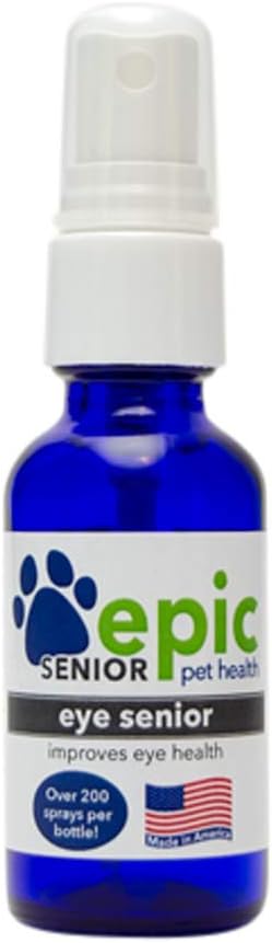 Eye Senior - All Natural Liquid Spray Supplement for Elder Pets - Stop The Aging Process - Lepší zrak - Mist nad očami a dať do potravín a vody (1 oz)