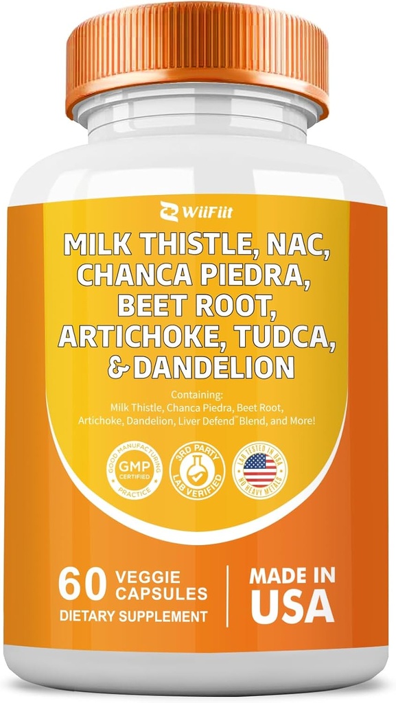 Milk Thitle 3000mg NAC Chanca Piedra 2000mg Repeat Root 2000mg Artičok 2000mg Tudca púpava Root 1000mg s zinkom Yarrow Turmeric Repair Supplement Plus staic,Mineral Supplements 60 Count