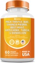 Milk Thitle 3000mg NAC Chanca Piedra 2000mg Repeat Root 2000mg Artičok 2000mg Tudca púpava Root 1000mg s zinkom Yarrow Turmeric Repair Supplement Plus staic,Mineral Supplements 60 Count