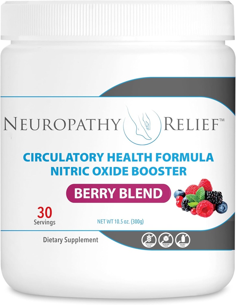 Neuropatia ReliefTM - Cirkulačné Zdravie Vzorec Oxid dusnatý Booster - Berry Blend - L-arginín L-citrulín