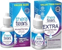 TheraTears Suché očné terapie očné kvapky pre suché oči, 1,0 Fl Oz a extra suché očné terapie Mazacie očné kvapky pre suché oči, 0,5 fl oz fľaša, 2 gróf [balík po 1)