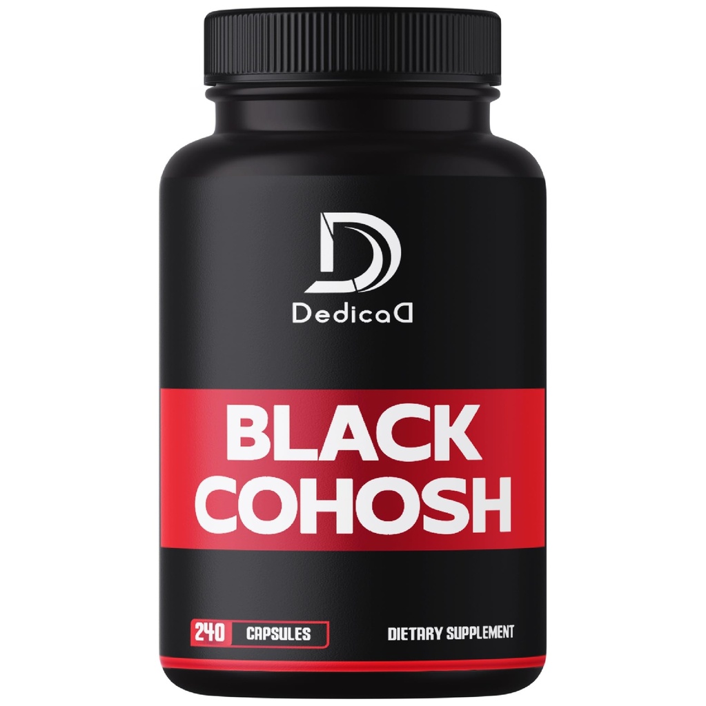 1000mg Black Cohosh od Menopause Hot Flash - 240 Kapsule od 4-Month Supply - Support for Body Management, Women's Health & Immune System