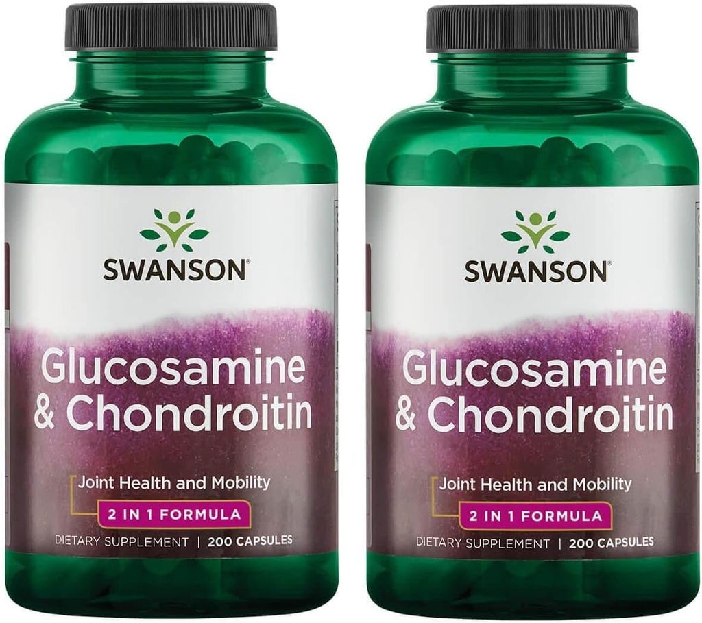 Swanson Glukosamín a Chondroitín Combo 500/250 Milligrams 200 kapsúl (2 balenia)