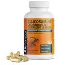 Bronson Glukozamín Chondroitín Turmerica & MSM Advanced Joint & Cartilage Formula, podporuje zdravé kĺby, Mobilita a Kartilage - non-GMO, 60 Kapsule