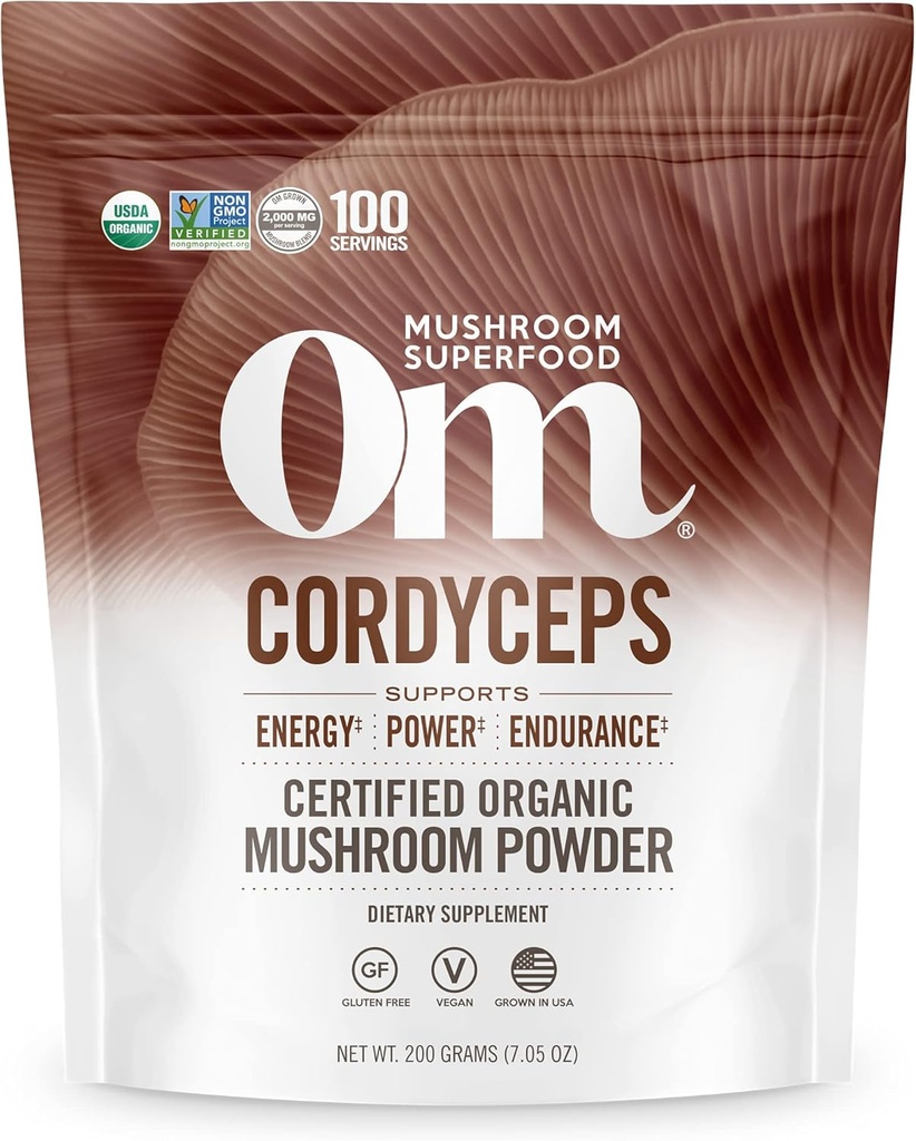 OM Mushroom Cordyceps Powder 7.05 oz (100 Servings) 