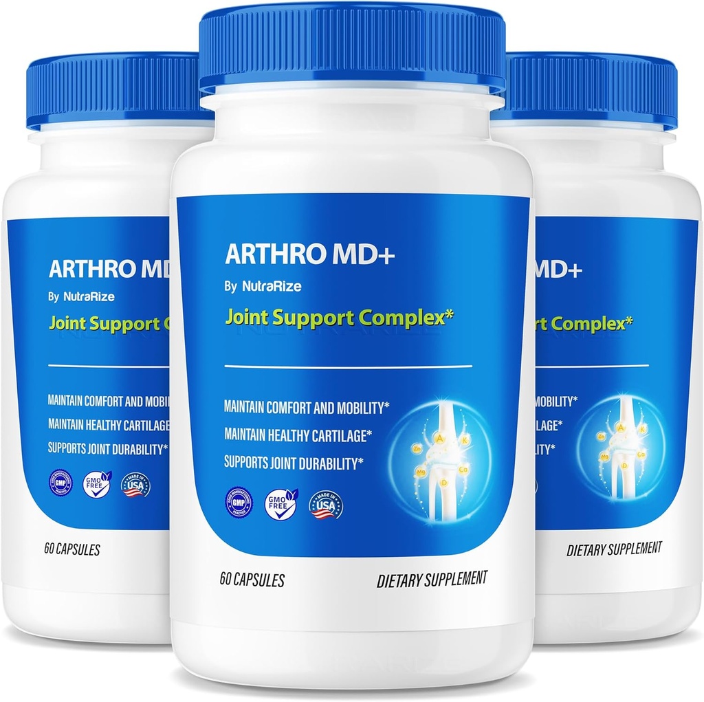 (3 balenia) Arthro MD+ Kapsule, Oficiálne Arthro MD Joint Support, All Natural Formule to Support Flexibility and Mobility, Premium Pills for Healthy Joints, Arthro M D Review (180 kapsúl)