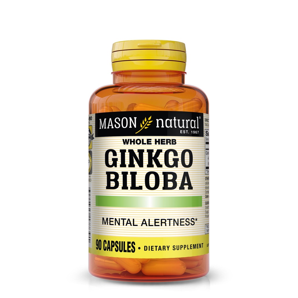Mason Vitamíny Gingko Biloba Kapsule, 90 Počet