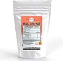 Mag Defense Powder | Orthomolecular Dose of Magnesium 200 mg as Magnesium Glycinate Chelate | Pure, Corn Free, & GMO-Free | Fruit Punch Flavor | 60 Servings
