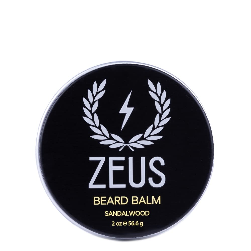 ZEUS Brad Balm, Natural Beeswax & Shea Butter Balm, Softening Conditioner for Facial Hair 