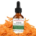 MagMushroom Cordyceps Mushrom Extract Liquid Tincture, Daily Supplement, Double Extracted for Maximum Potency, 2 Fl. oz., 60 Daily