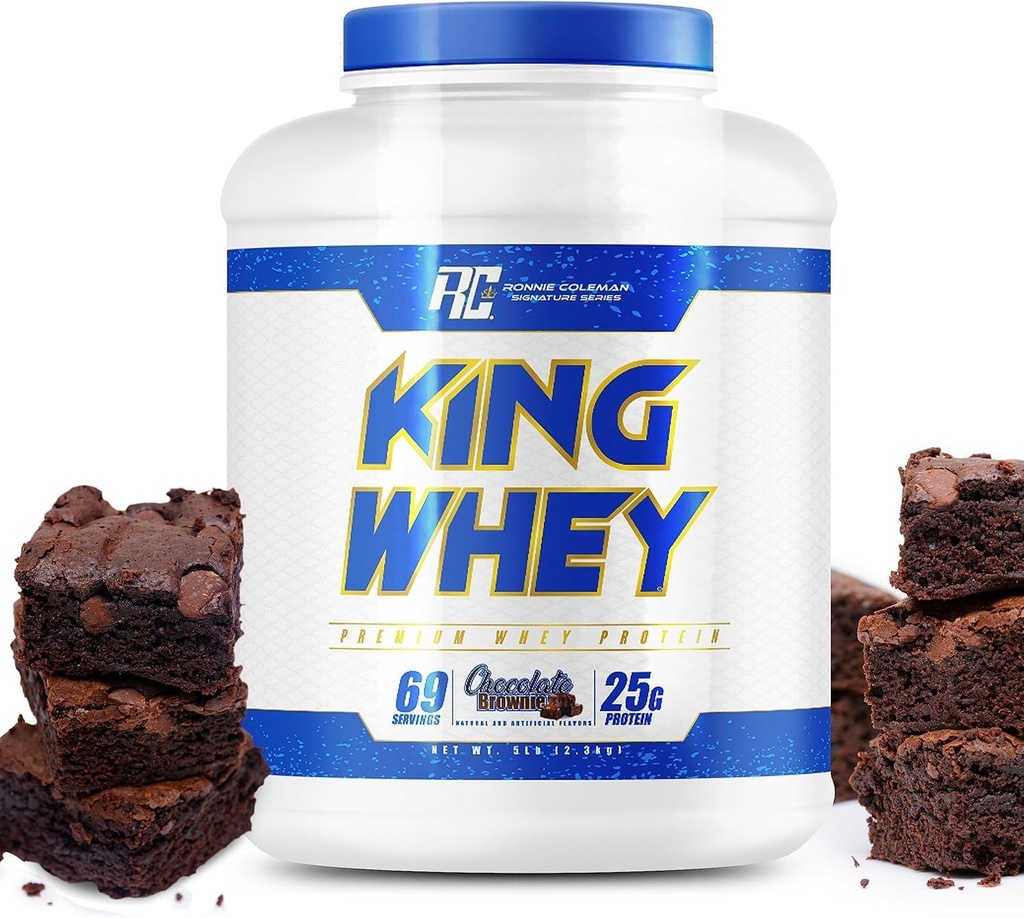 Ronnie Coleman Signature Series King Mass XL Protein Powder, Weight and Muscle Gainer, 60g Protein, 180g Carbohydráty, 1000+ Kalórie na obsluhu, Kreatín a glutamín (20lb, Tmavá čokoláda)