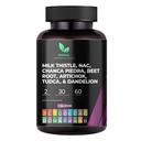 Mishas Nutraceuticals Milk Thitle Dandelion Root, NAC a TUDCA Supplement